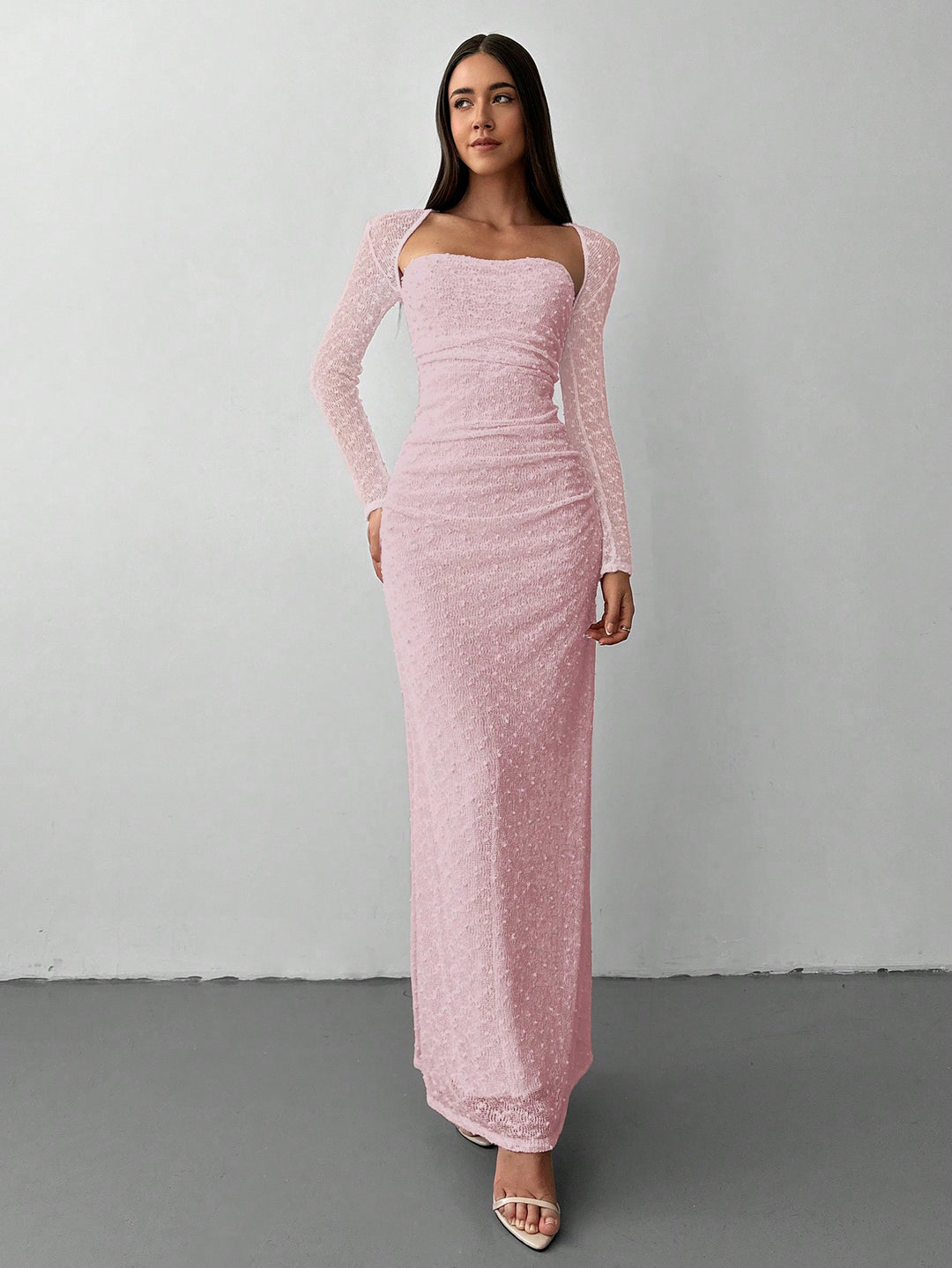 Rochie maxi SHEIN, roz