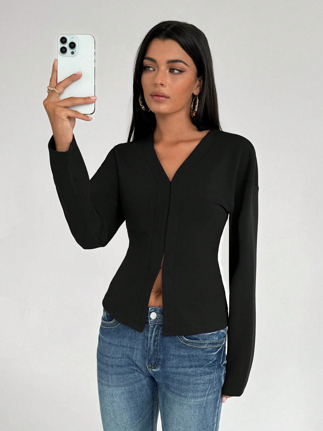 Cardigan SHEIN, negru