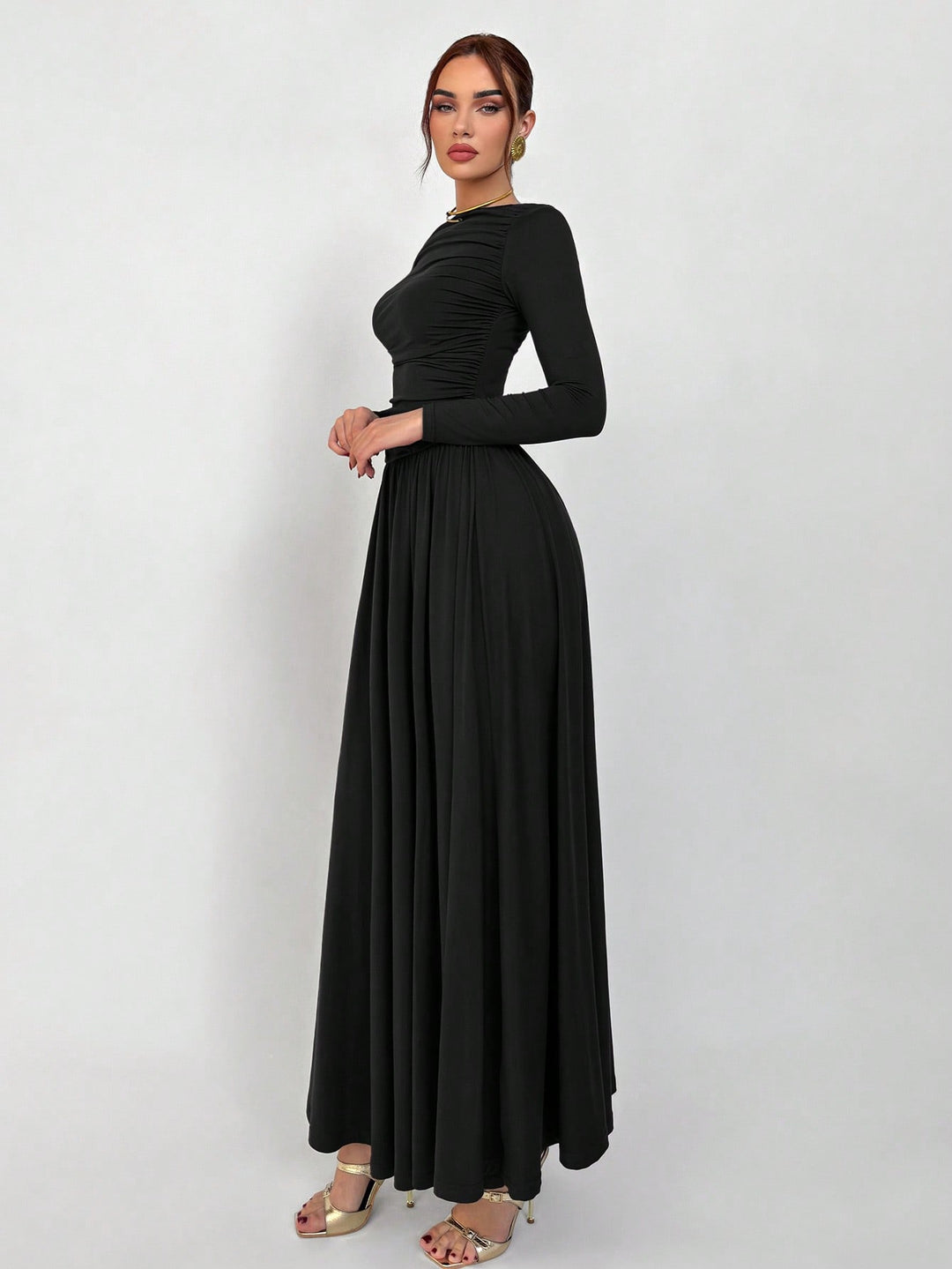 Rochie maxi SHEIN, negru