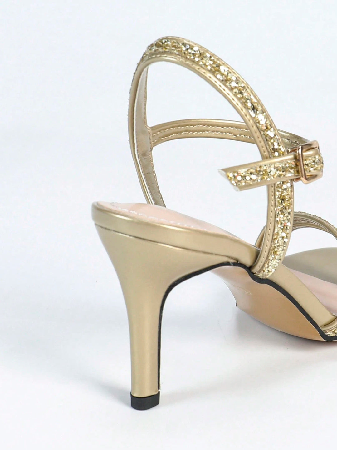 SHEIN magassarkú szandál, arany színű