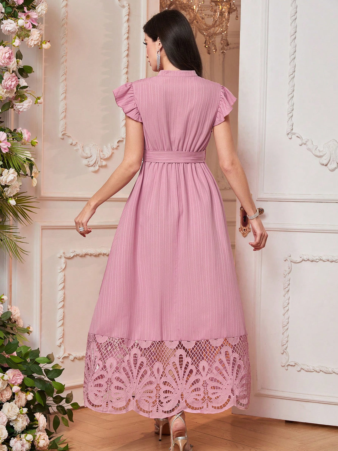 Rochie maxi SHEIN, roz