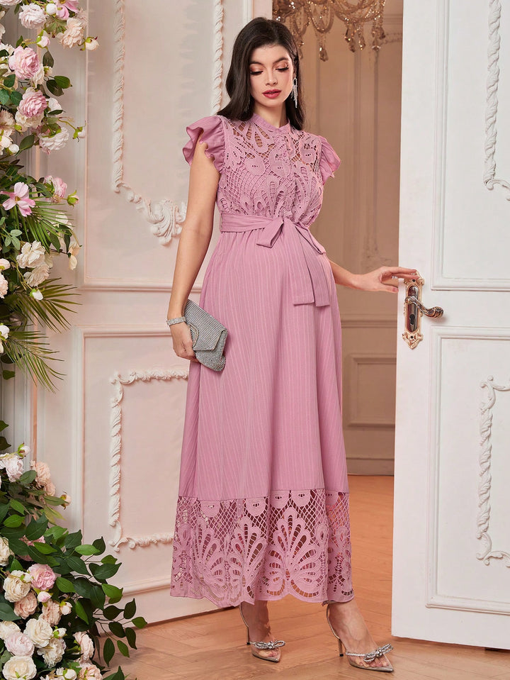 Rochie maxi SHEIN, roz
