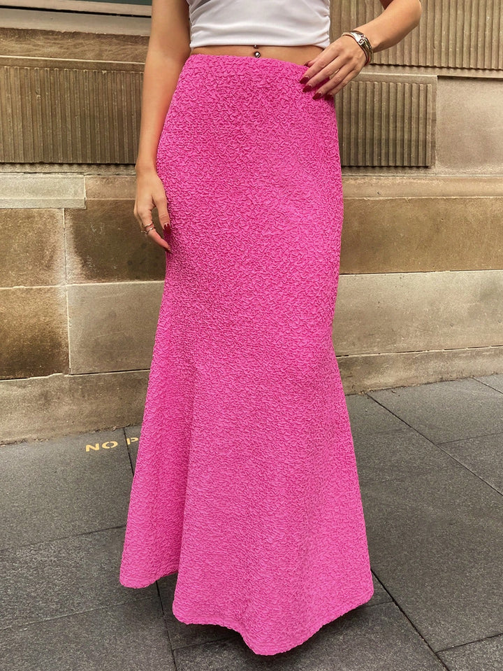 Fustă maxi SHEIN, roz