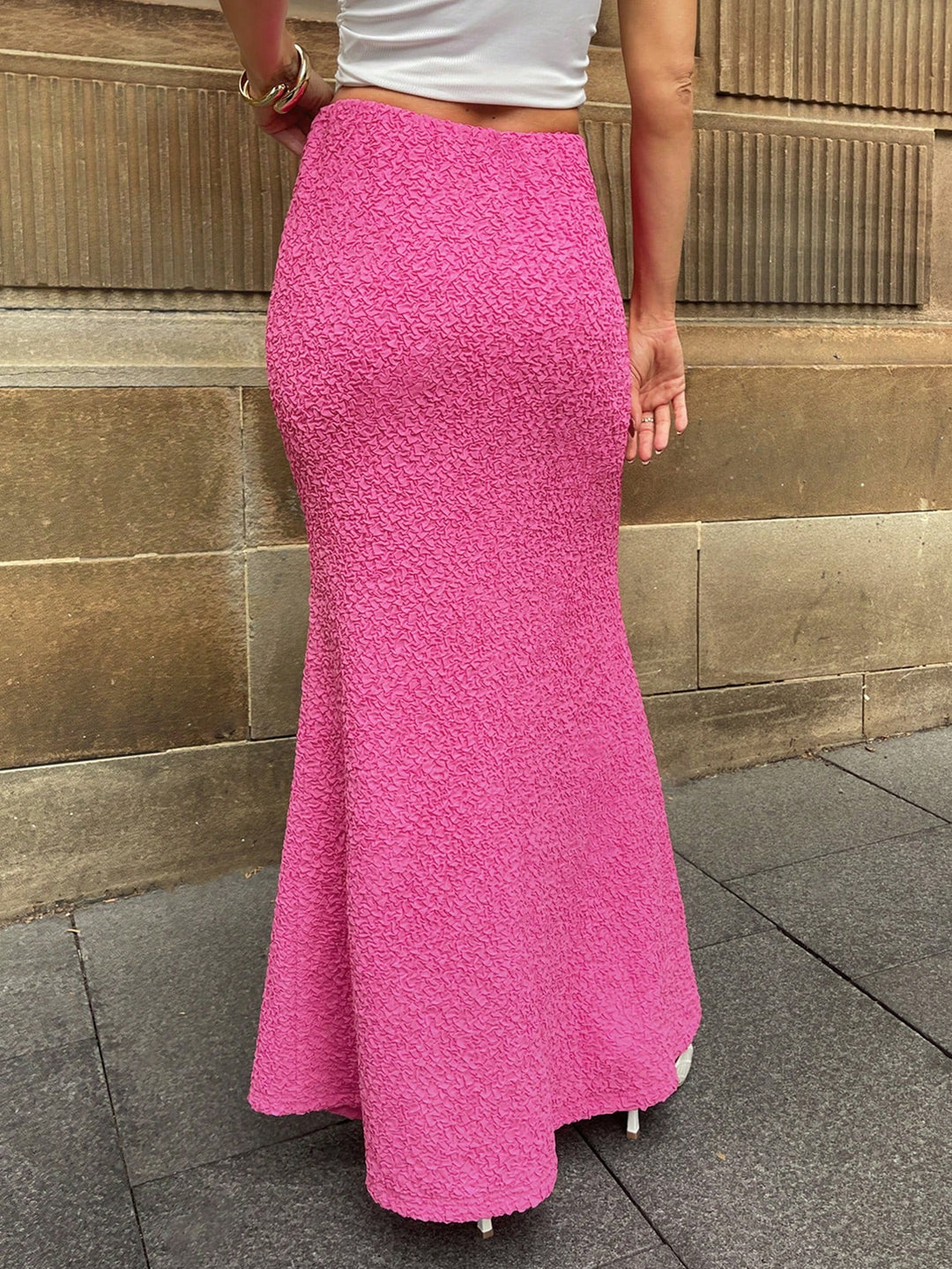 Fustă maxi SHEIN, roz