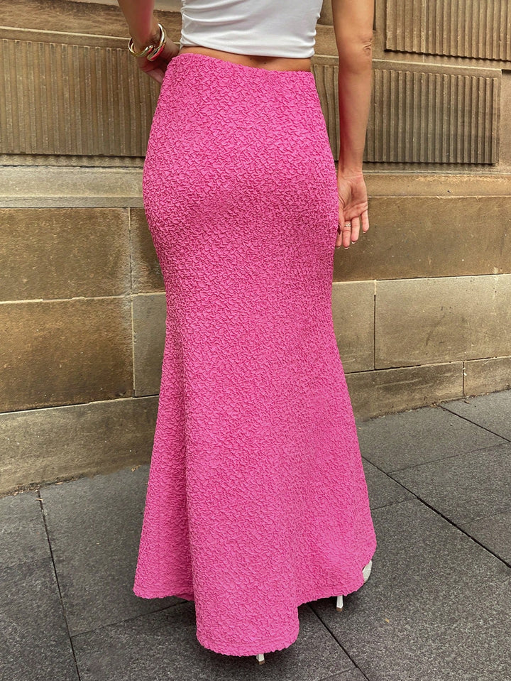 Fustă maxi SHEIN, roz