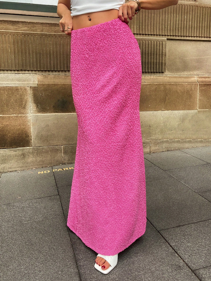 Fustă maxi SHEIN, roz