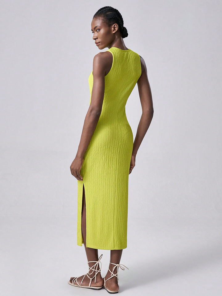 Rochie midi SHEIN, verde