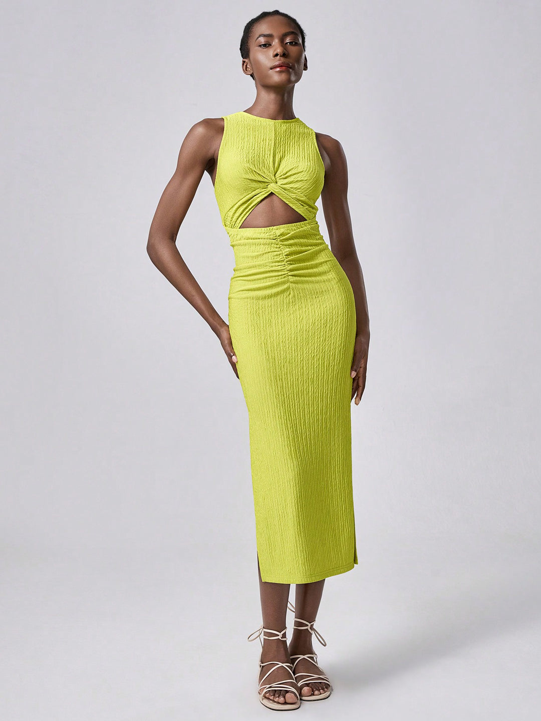 Rochie midi SHEIN, verde
