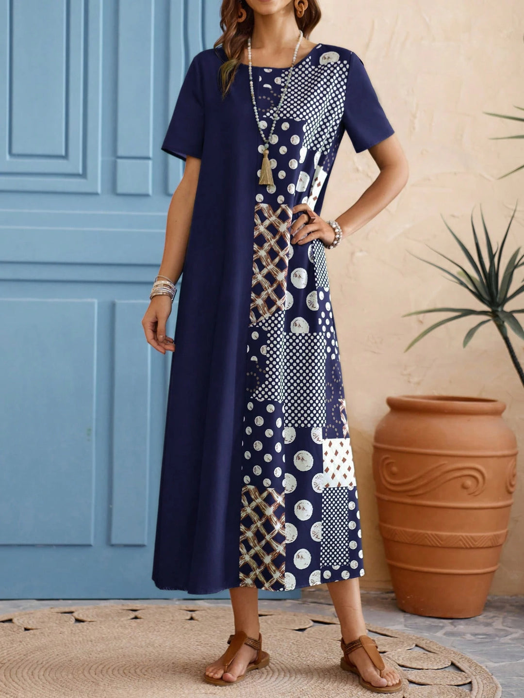 Rochie maxi SHEIN, mix culori