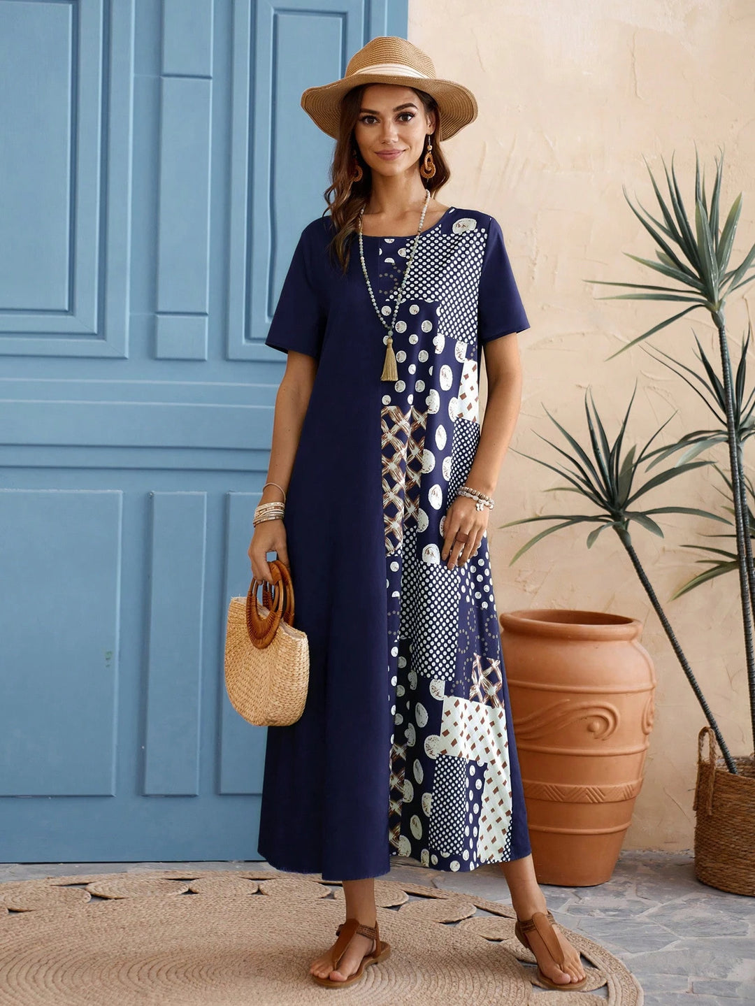 Rochie maxi SHEIN, mix culori
