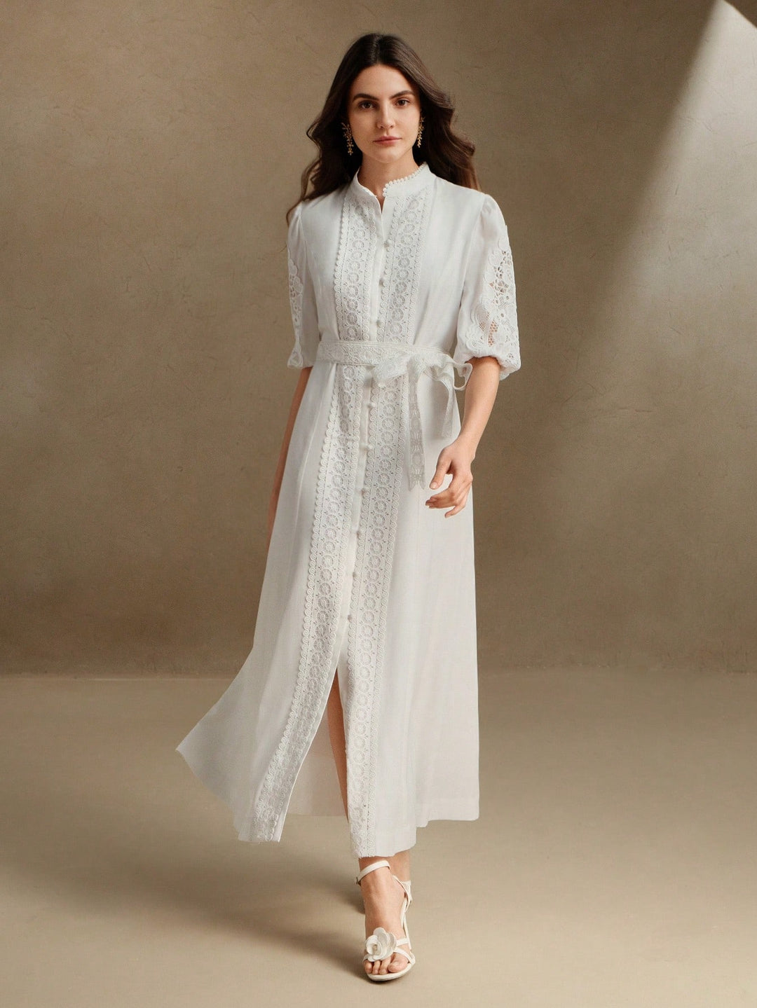 Rochie maxi SHEIN, alb