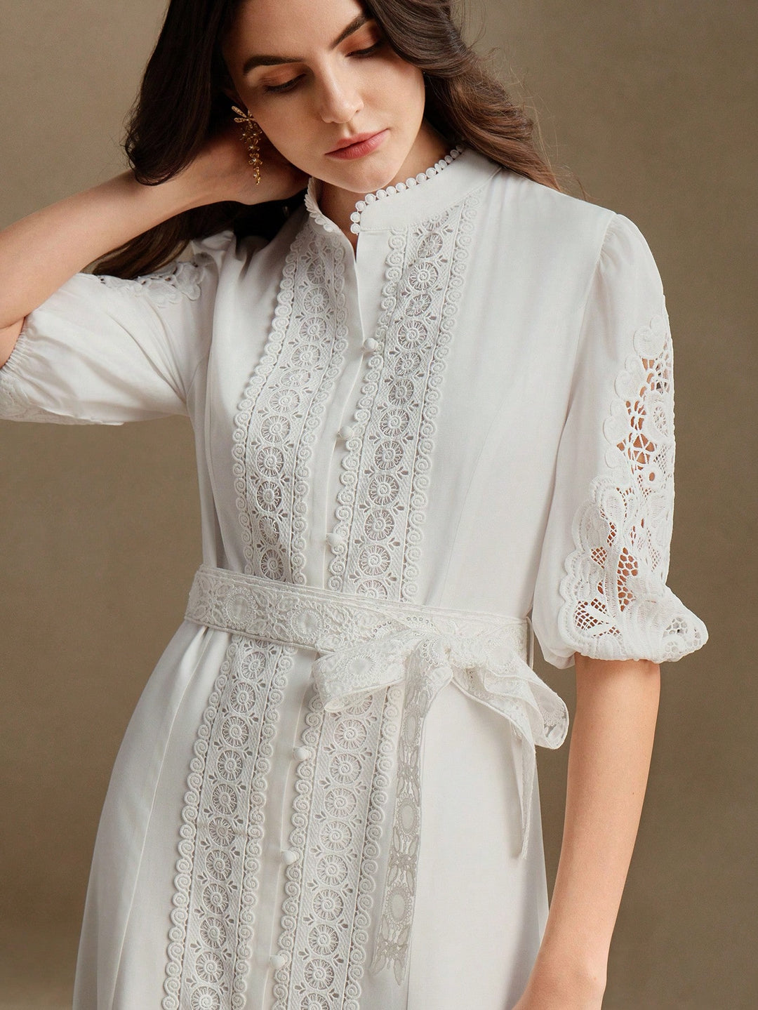 Rochie maxi SHEIN, alb