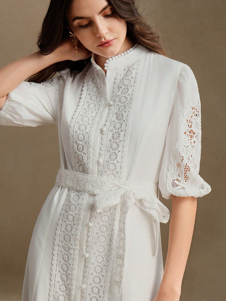 Rochie maxi SHEIN, alb