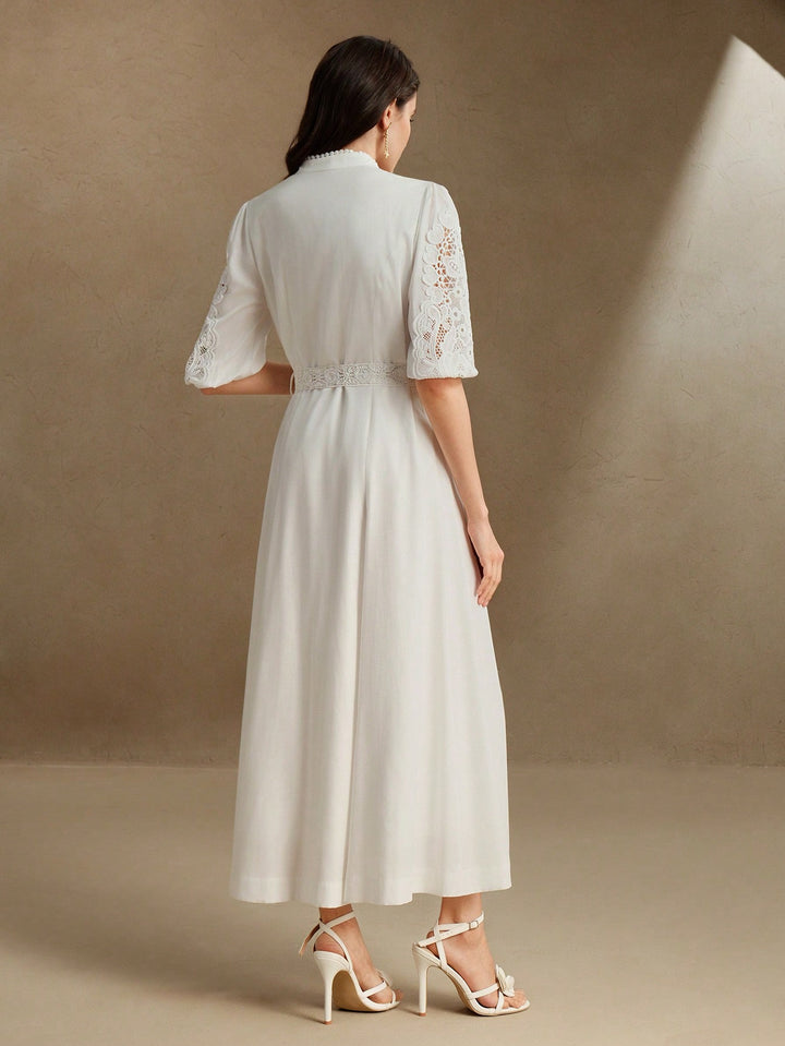 Rochie maxi SHEIN, alb