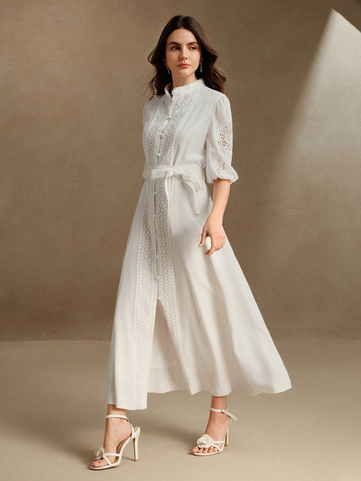 Rochie maxi SHEIN, alb