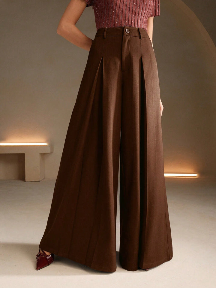 Pantalon SHEIN, maro