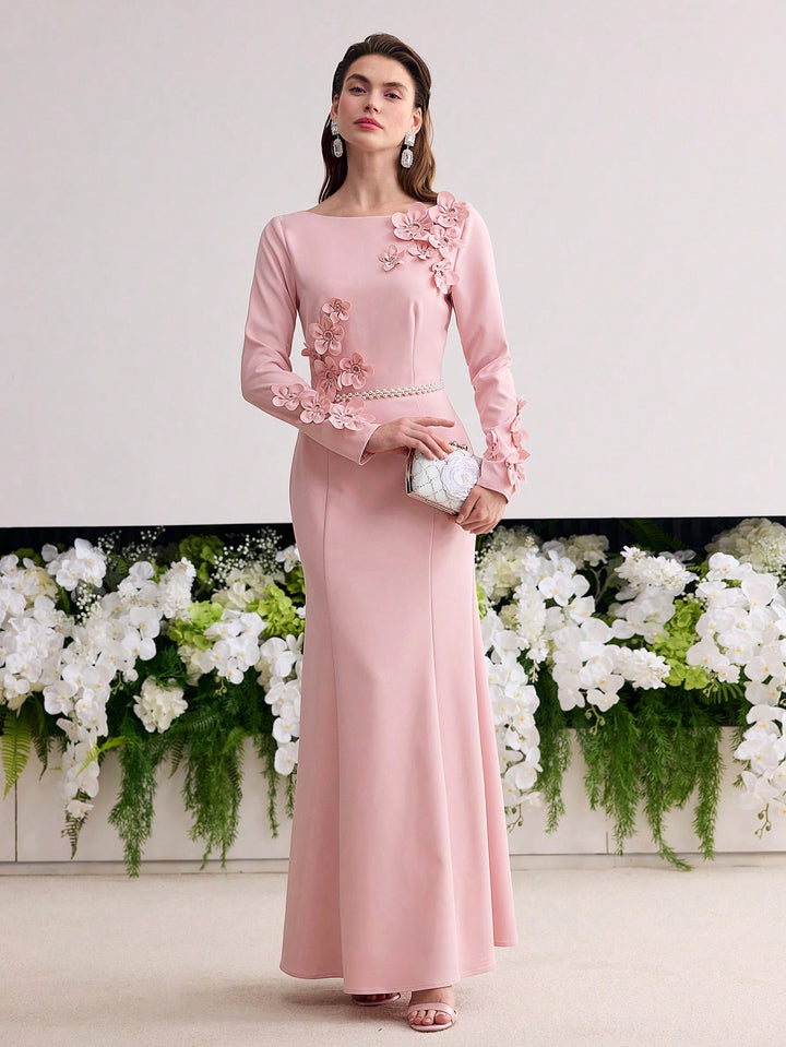Rochie maxi SHEIN, roz