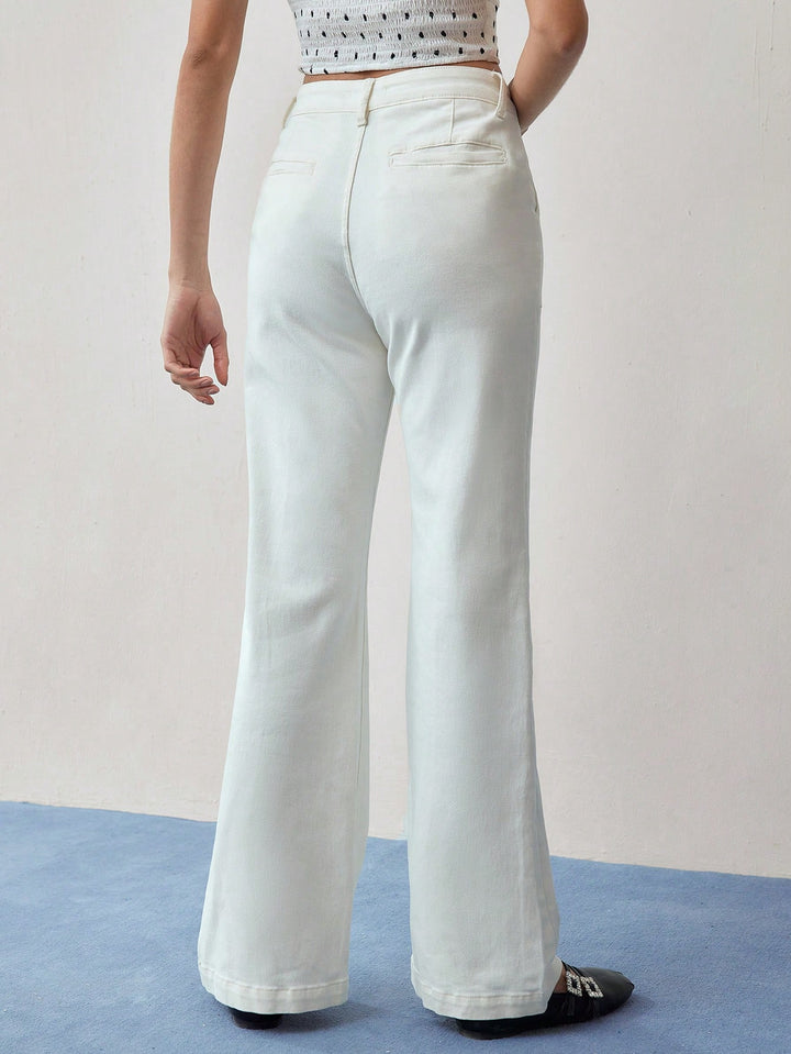 Pantaloni Shein, alb