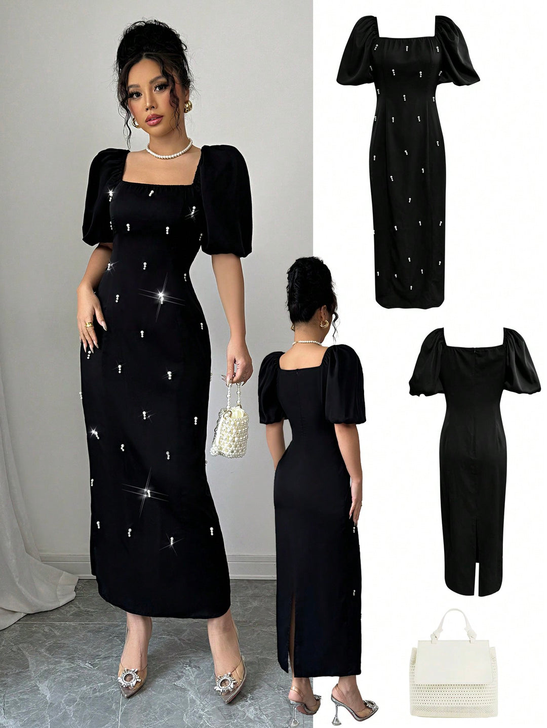 Rochie maxi SHEIN, negru