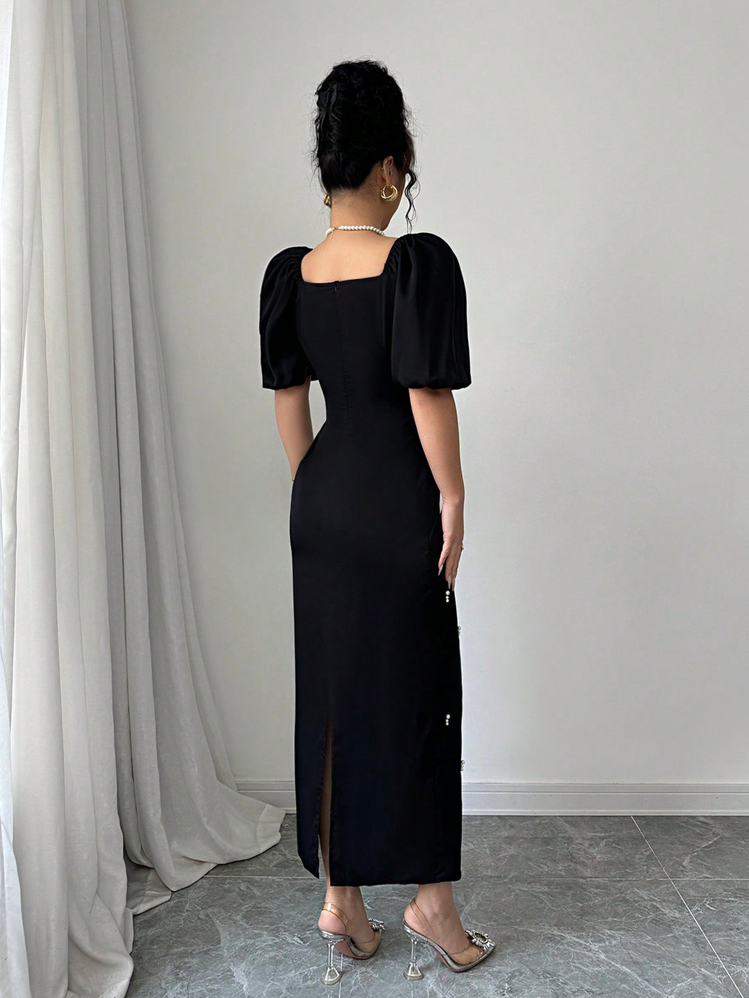 Rochie maxi SHEIN, negru
