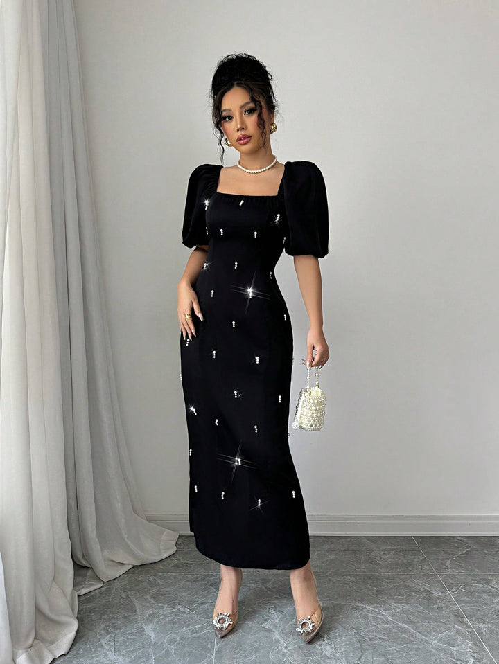 Rochie maxi SHEIN, negru