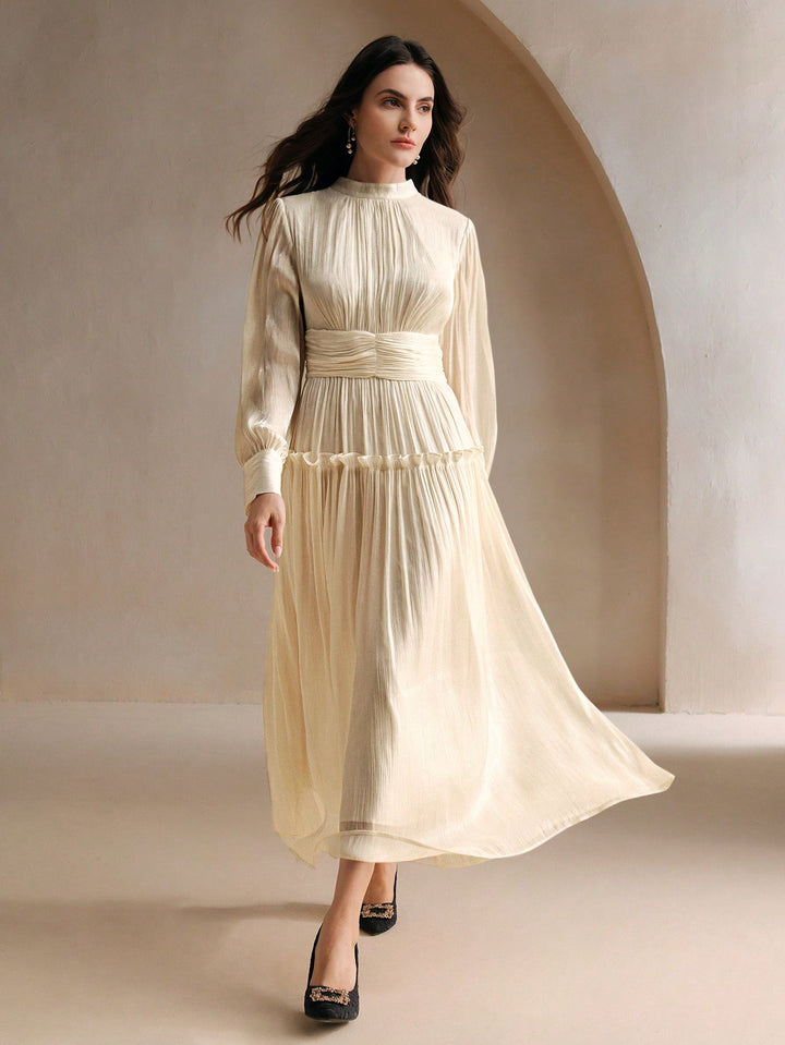 Rochie maxi SHEIN, bej