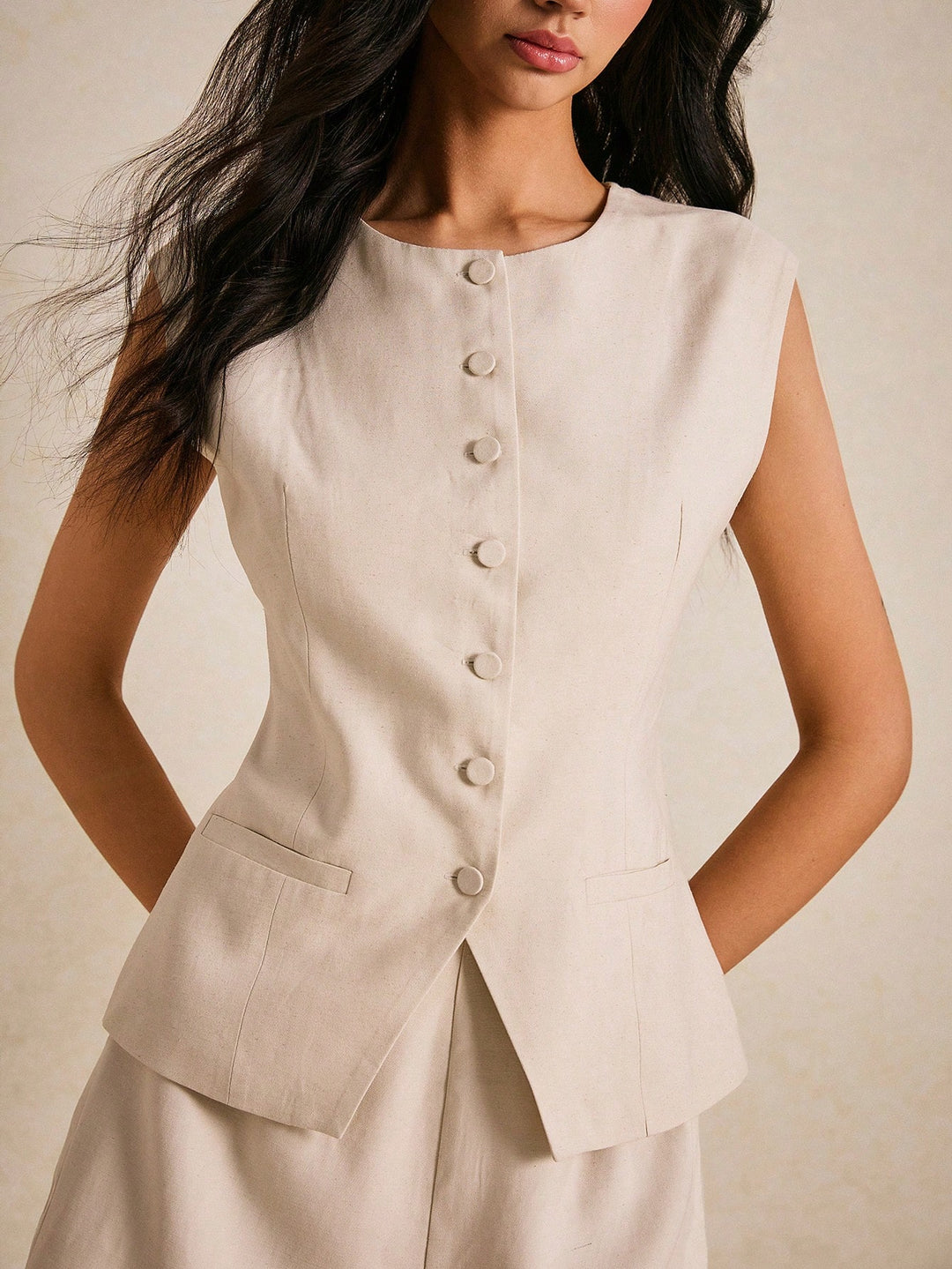 Top SHEIN, bej