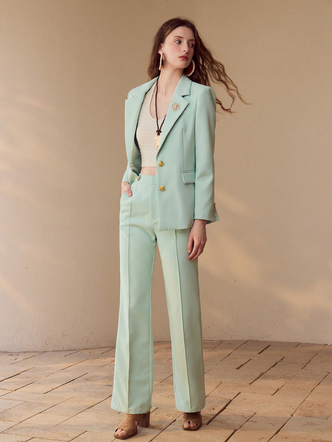 Pantaloni SHEIN, verde