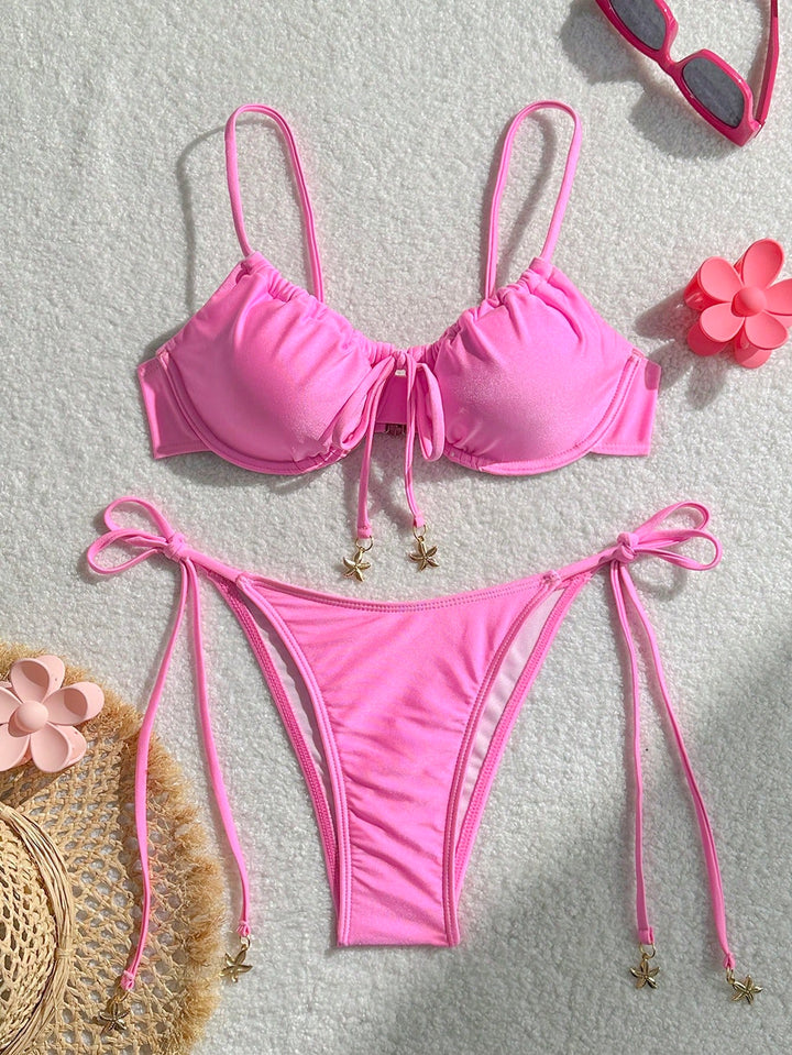 Set bikini SHEIN, roz