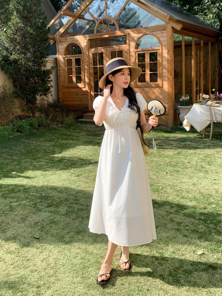Rochie maxi SHEIN, alb