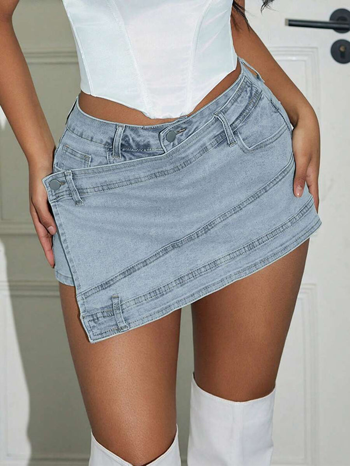 Fustă pantalon SHEIN, albastru