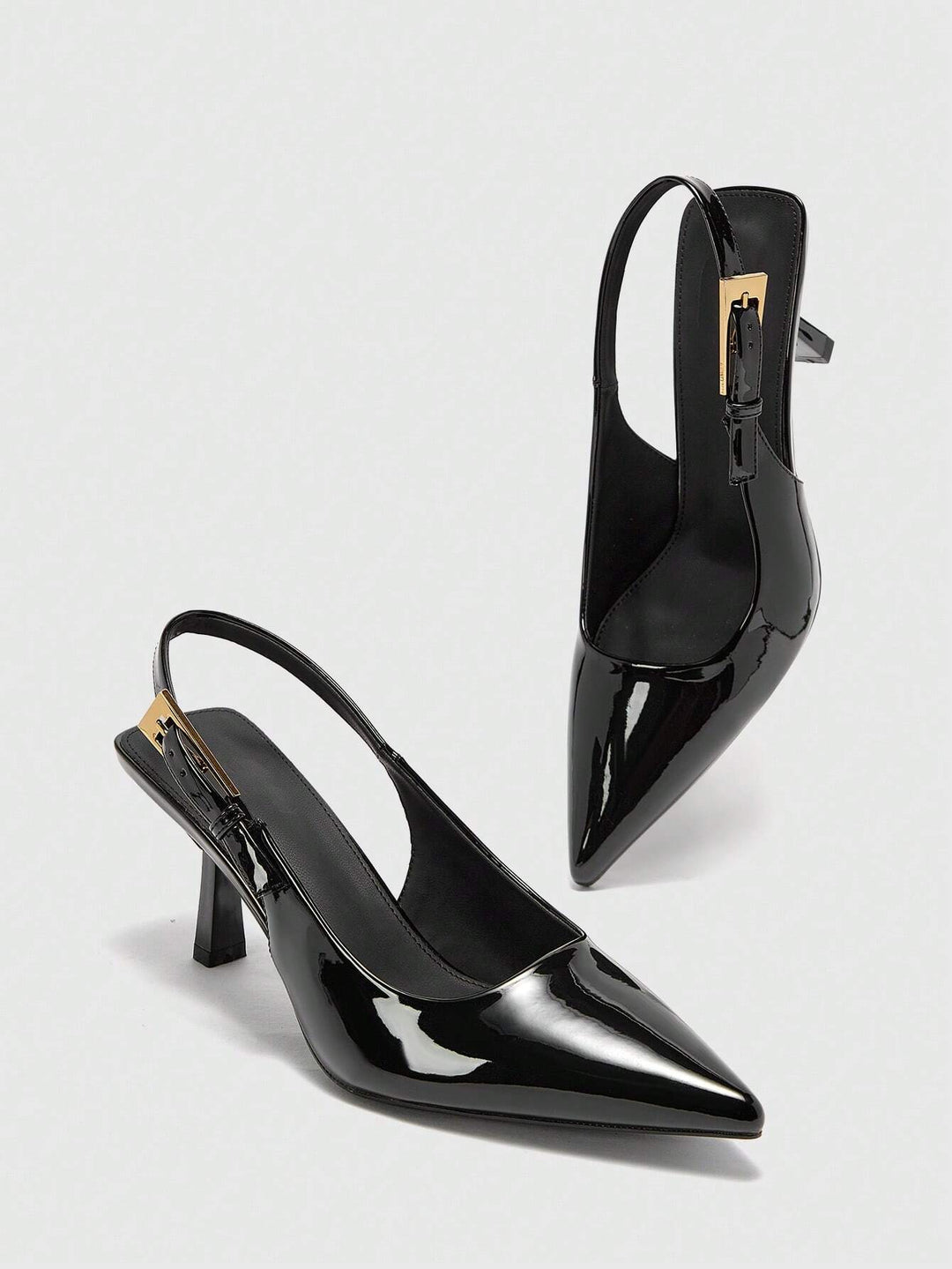 Pantofi cu toc SHEIN, negru