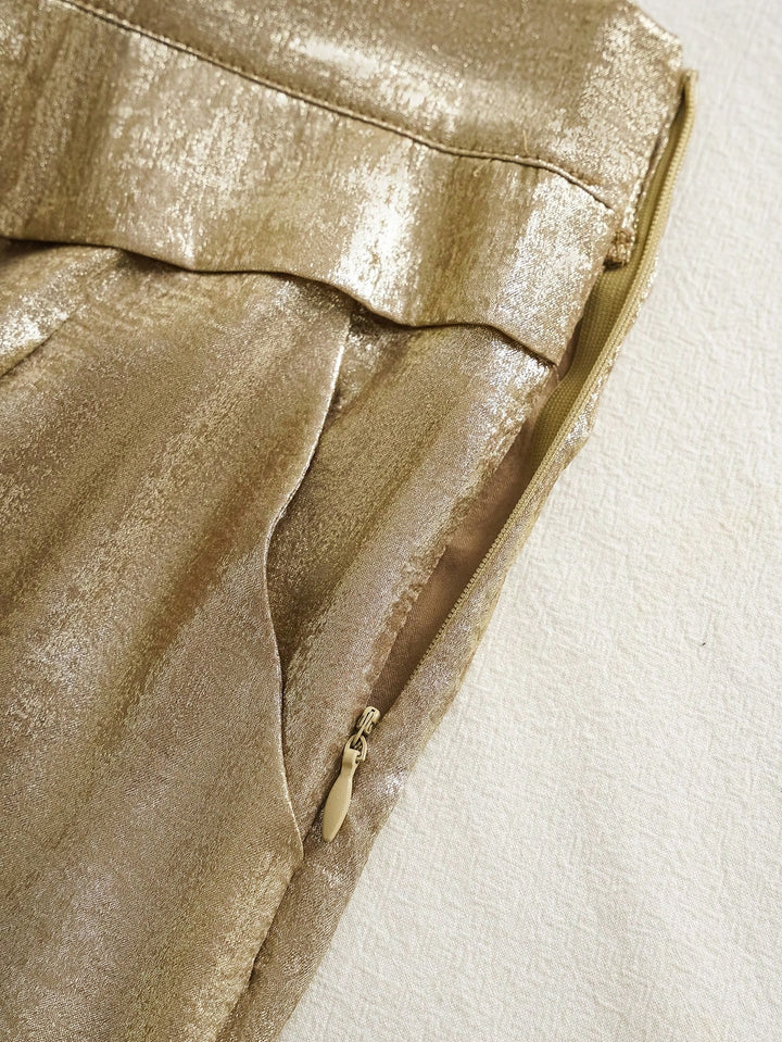 Pantaloni SHEIN, auriu