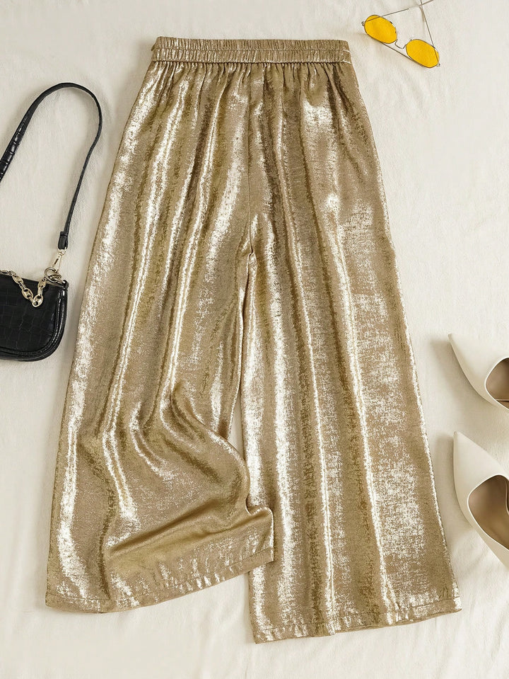 Pantaloni SHEIN, auriu