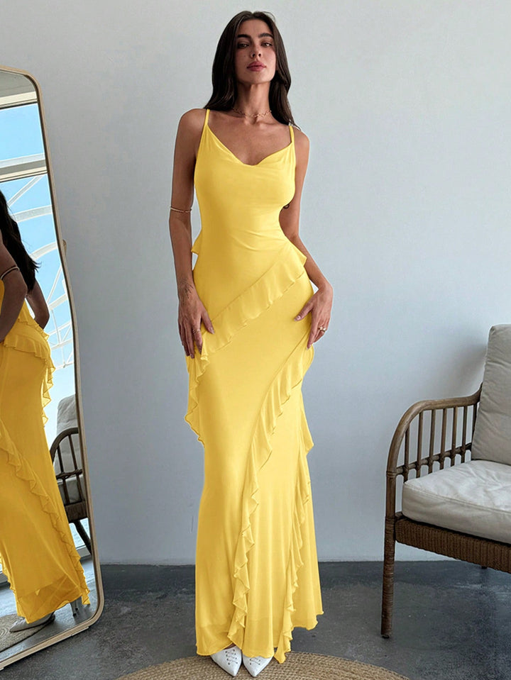 Rochie maxi SHEIN, galben
