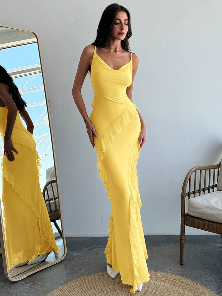Rochie maxi SHEIN, galben
