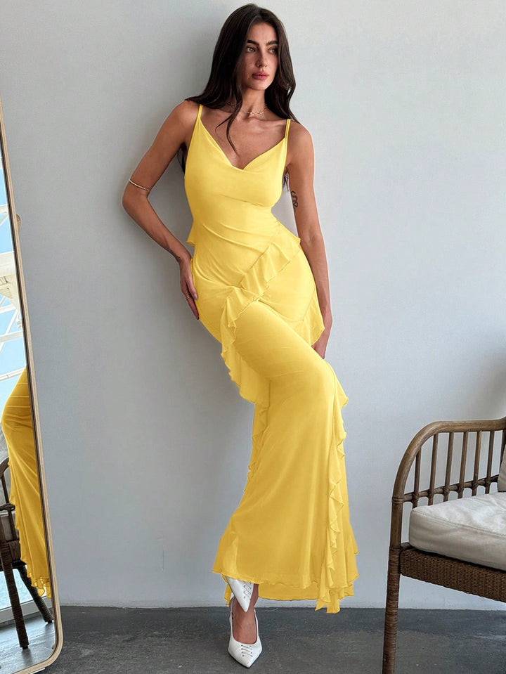 Rochie maxi SHEIN, galben