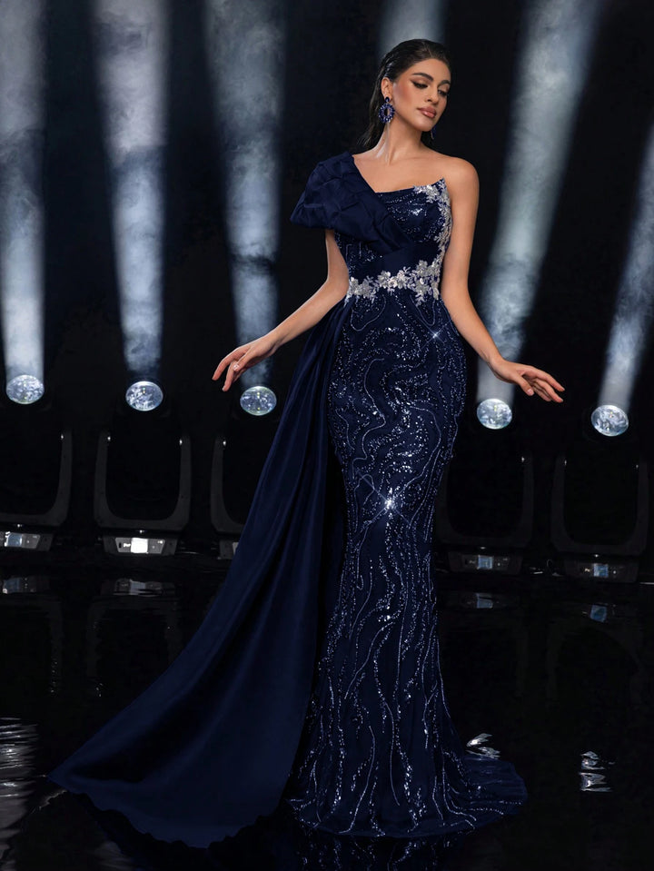 Rochie de ocazie SHEIN, albastru