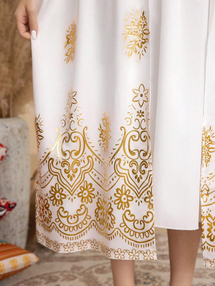 Set rochie și cardigan SHEIN, alb