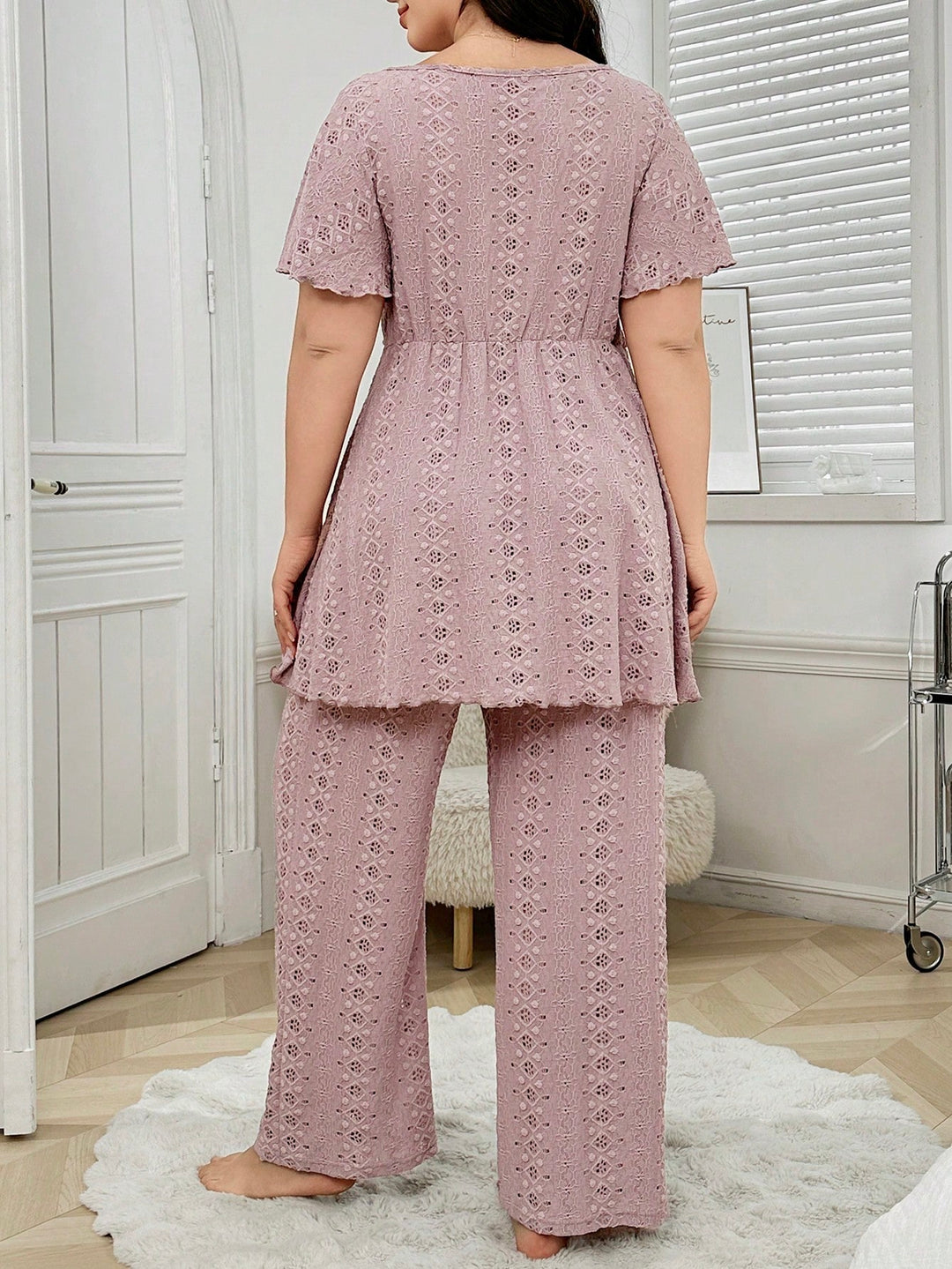 Compleu pijamale SHEIN, roz