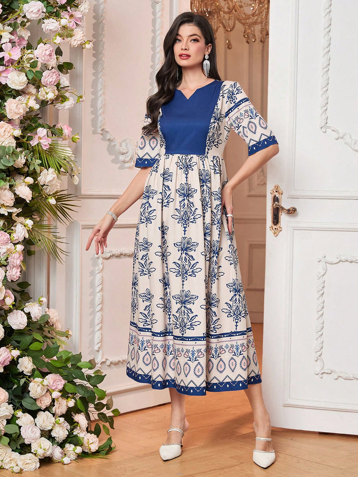 Rochie midi SHEIN, mix culori