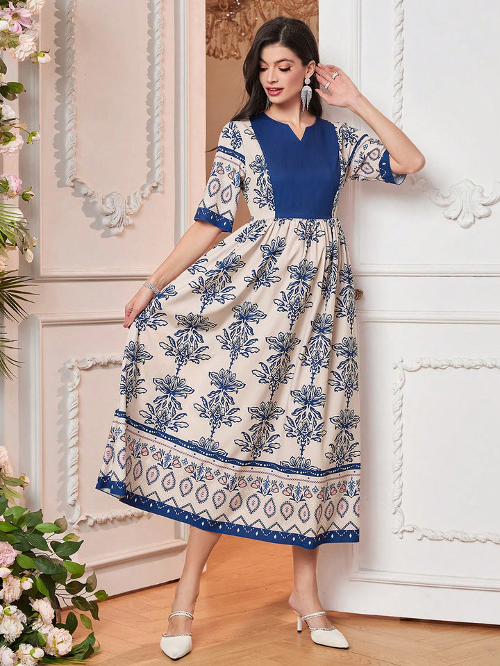Rochie midi SHEIN, mix culori