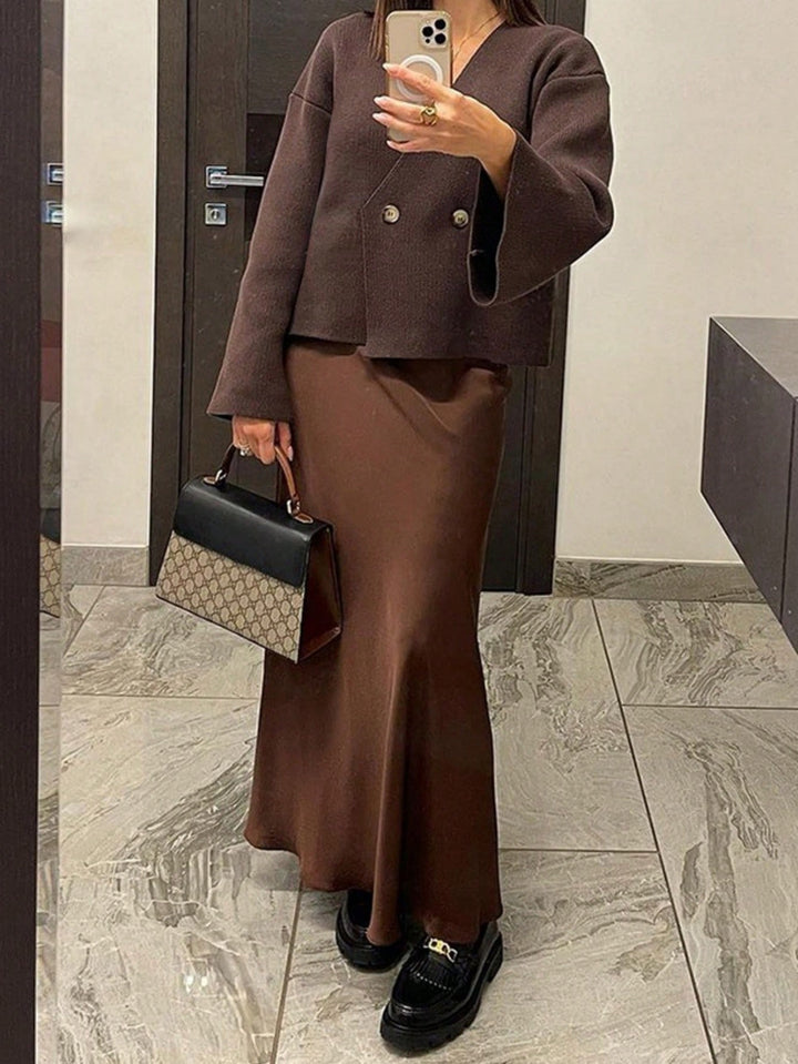Cardigan SHEIN, maro