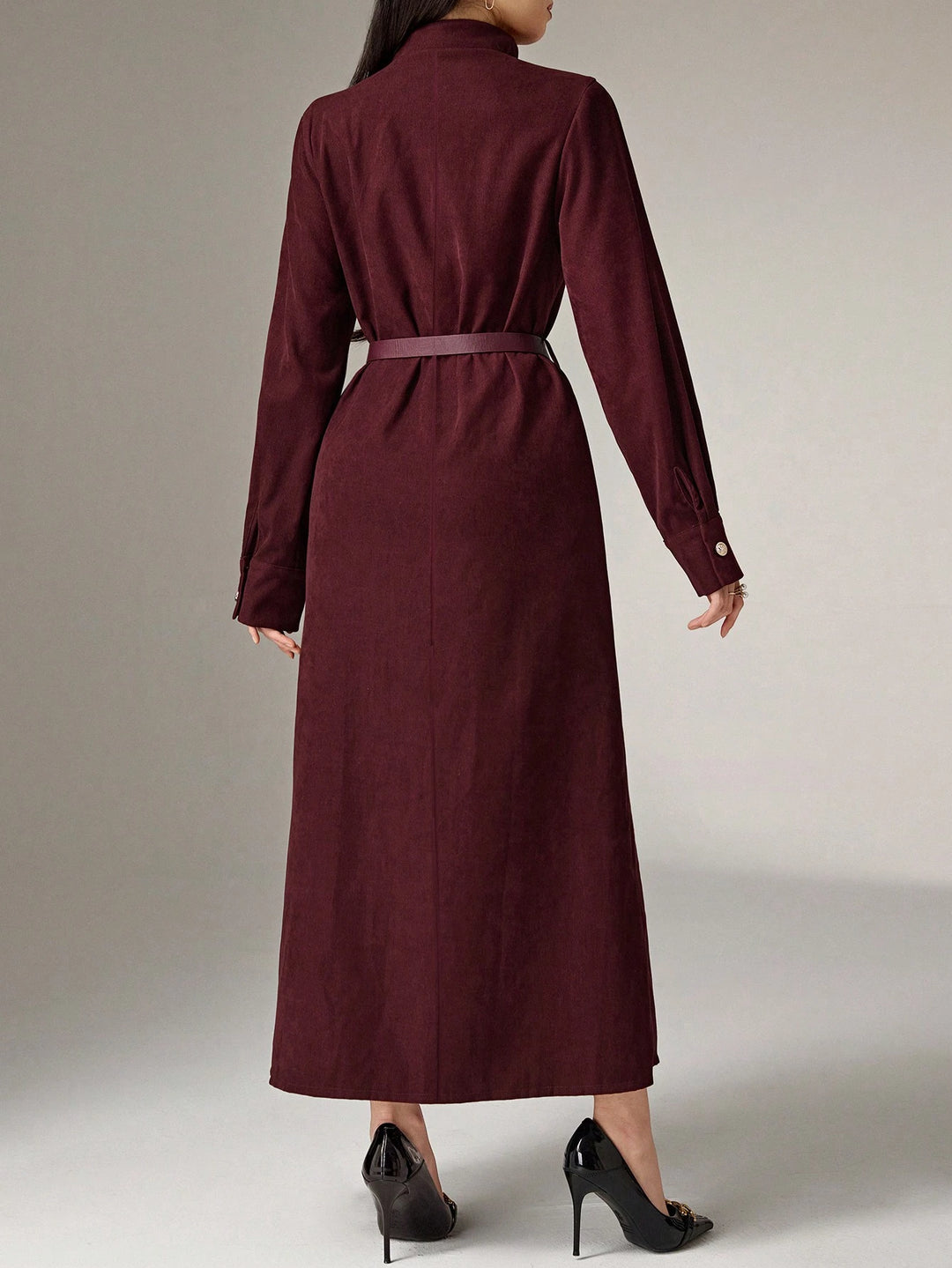 Rochie midi SHEIN, vișiniu