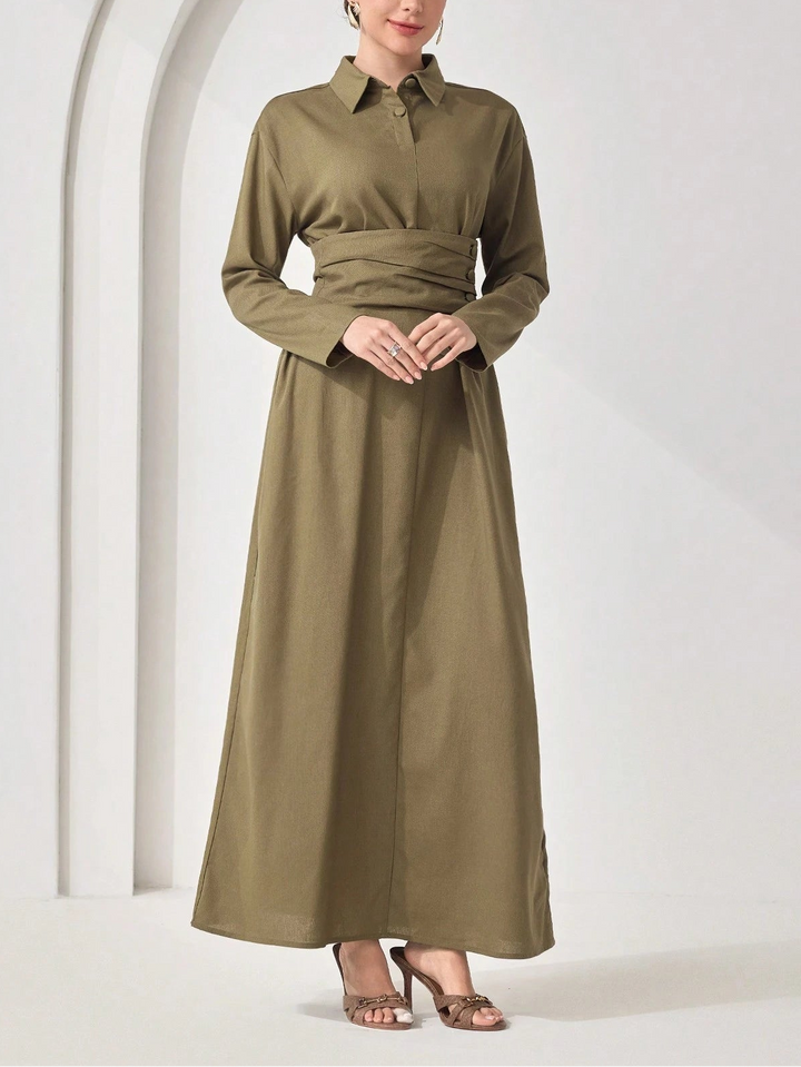 Shein maxi ruha, khaki