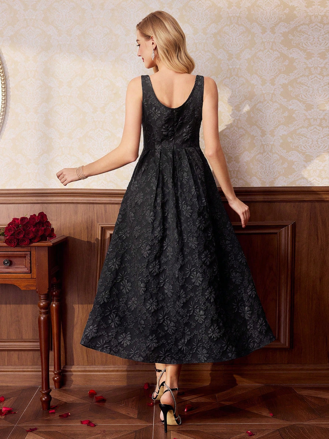 Rochie maxi SHEIN, negru
