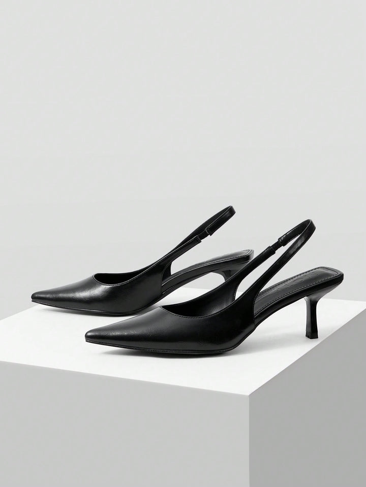 Pantofi cu toc SHEIN, negru