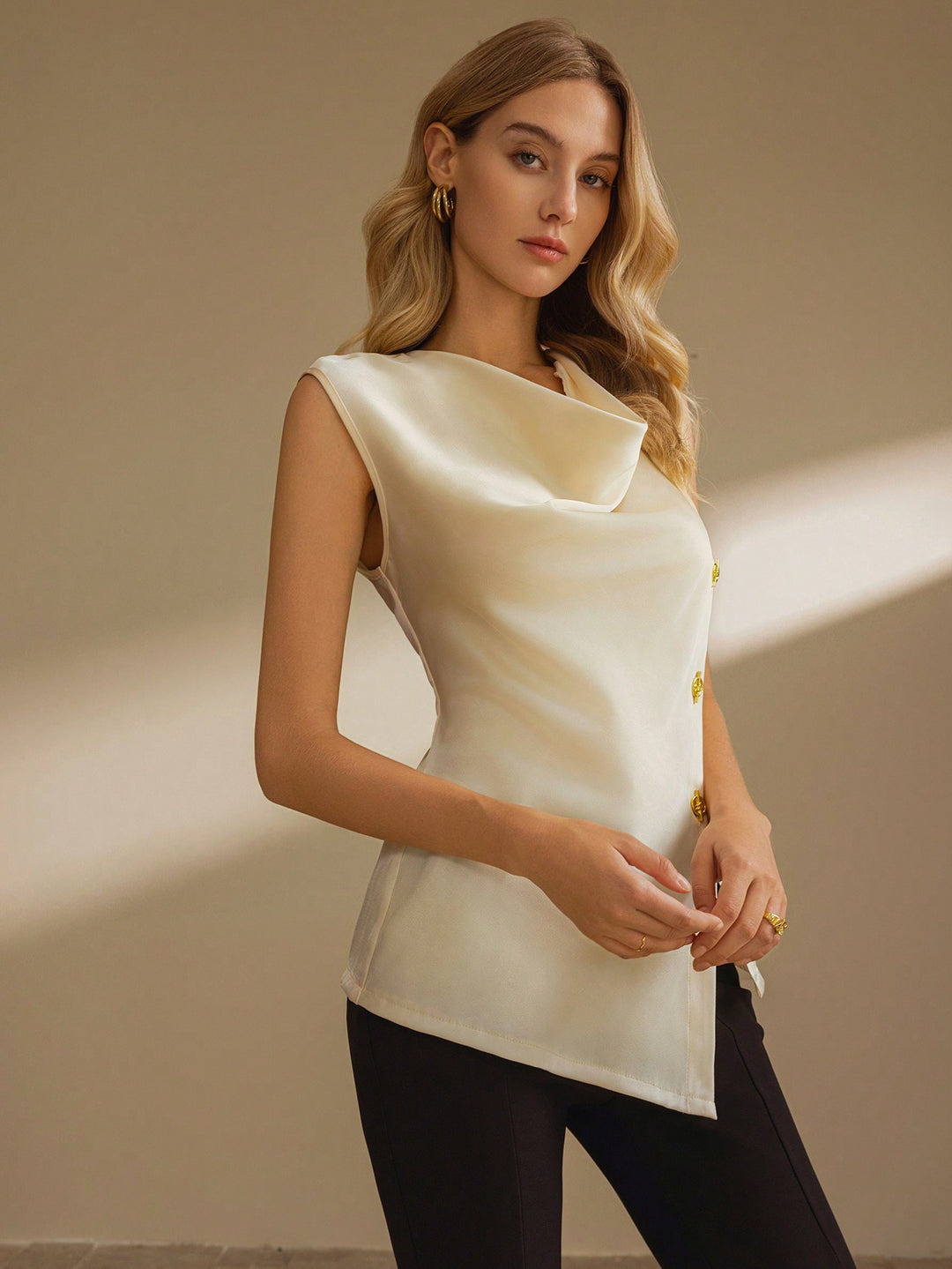 Top casual SHEIN, bej
