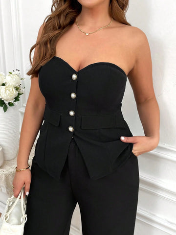 Top SHEIN, negru
