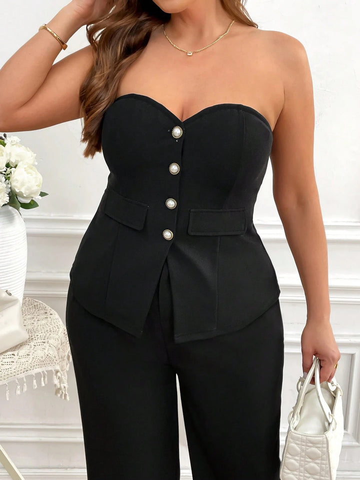 Top SHEIN, negru